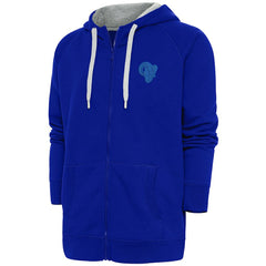 Los Angeles Rams Antigua Tonal Logo Victory Full-Zip Hoodie Royal | NFL