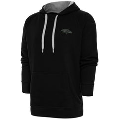 Baltimore Ravens Antigua Tonal Logo Victory Pullover Hoodie Black | NFL