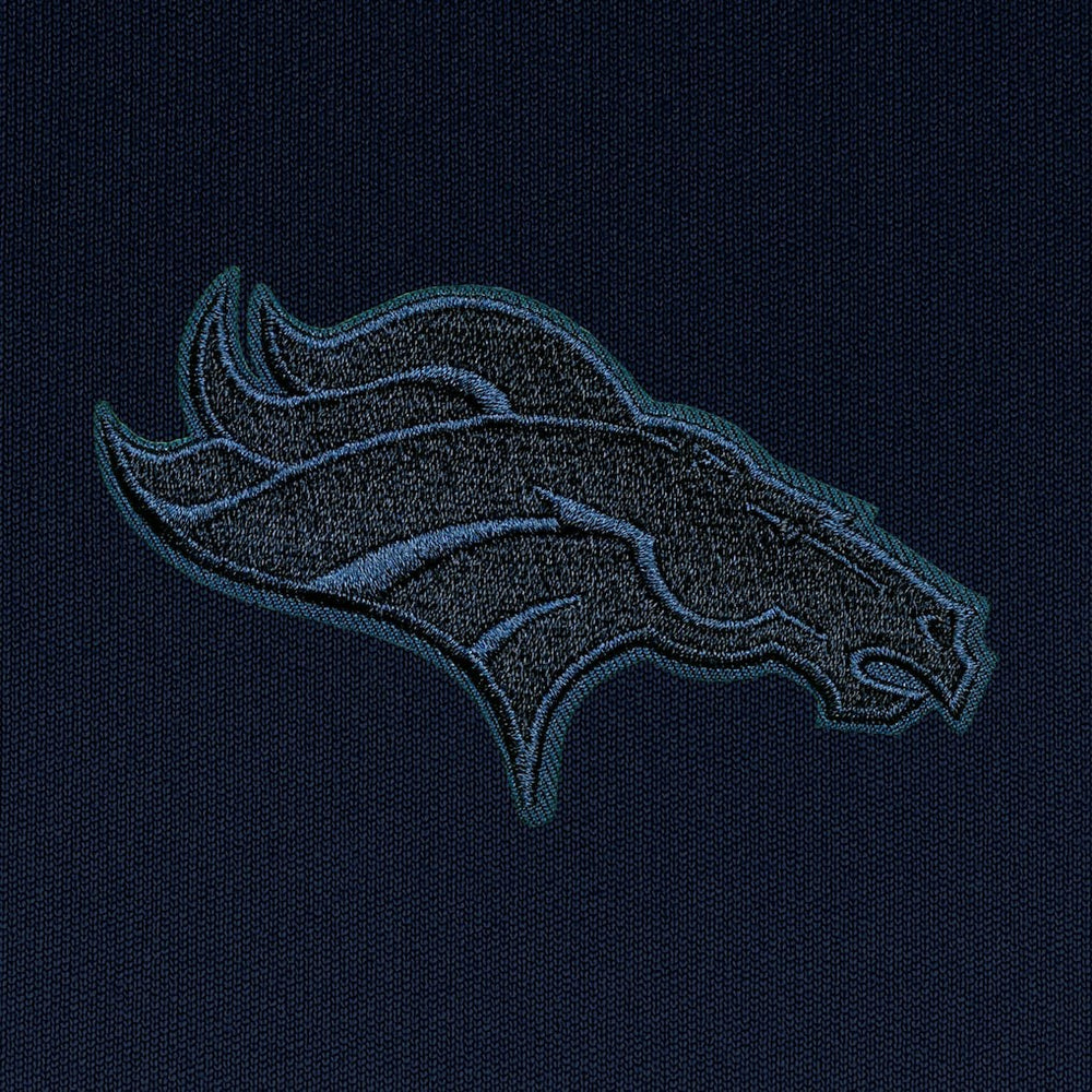 Denver Broncos Antigua Tonal Logo Victory Pullover Hoodie Navy | NFL