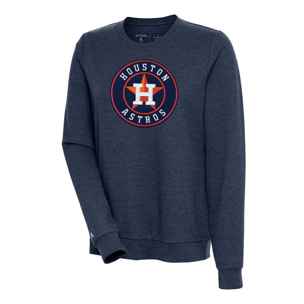 Houston Astros Antigua Women's Action Crewneck Pullover Sweatshirt - MLB