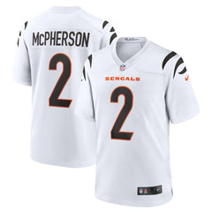 Evan McPherson Cincinnati Bengals Game Player Jersey White | Nike for Sale