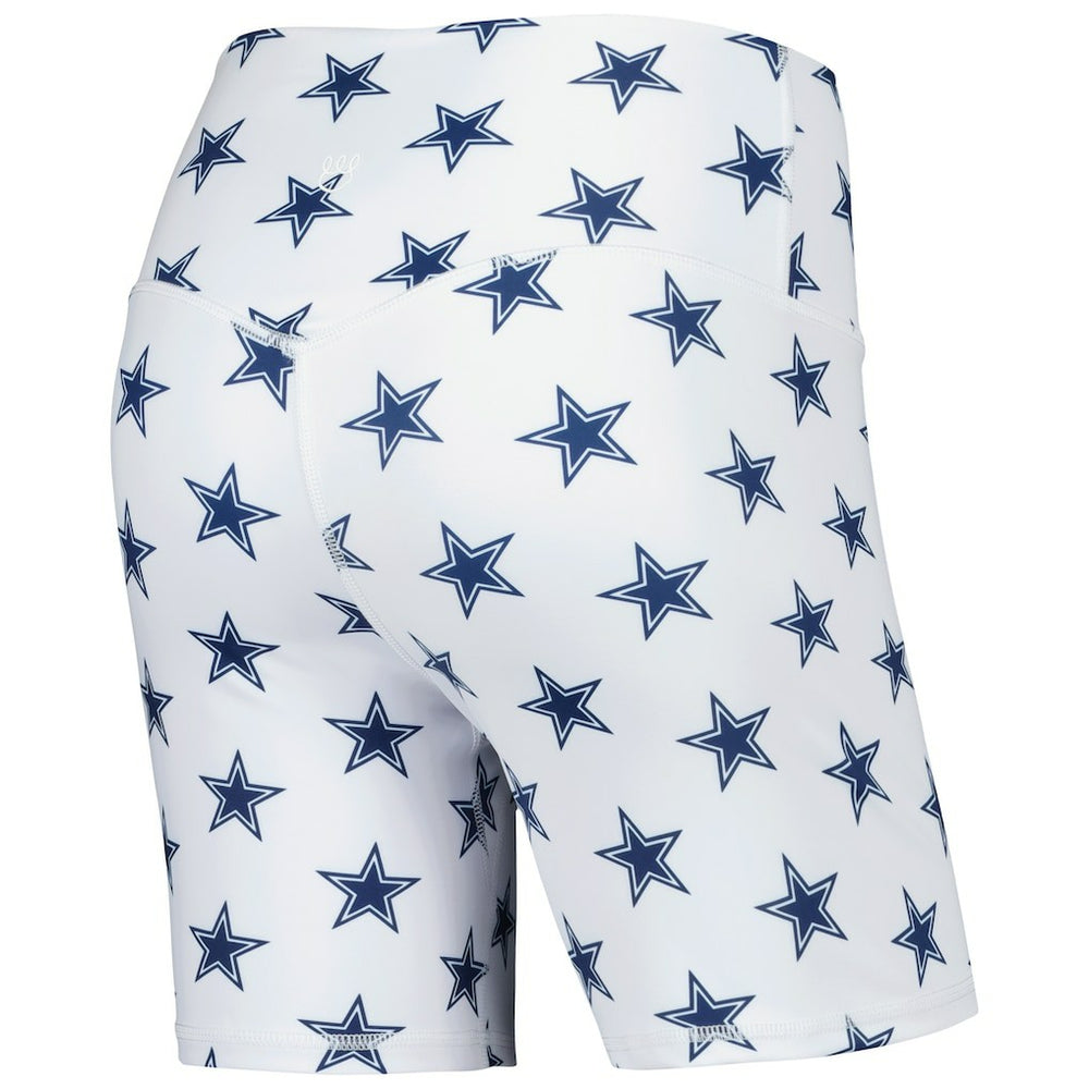 Dallas Cowboys Women's Allover Print Biker Shorts White | NFL