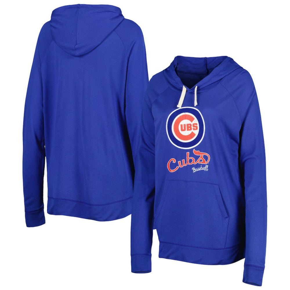 Chicago Cubs Touch Women's Pre-Game Raglan Pullover Hoodie - MLB
