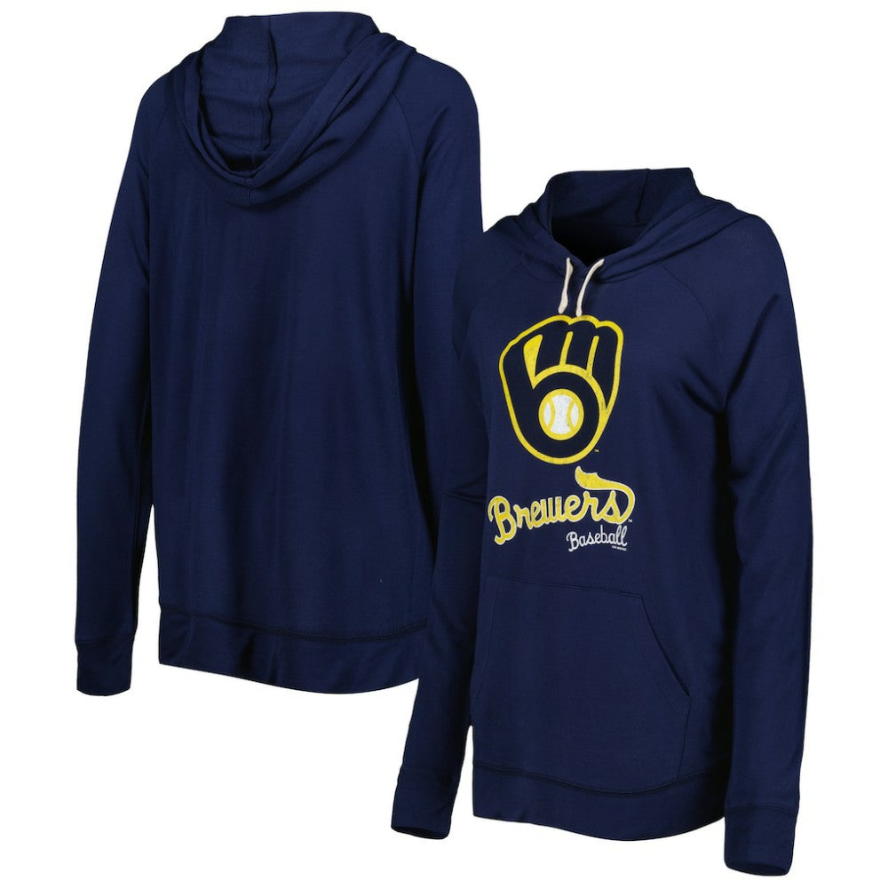 Milwaukee Brewers Touch Women's Pre-Game Raglan Pullover Hoodie - MLB