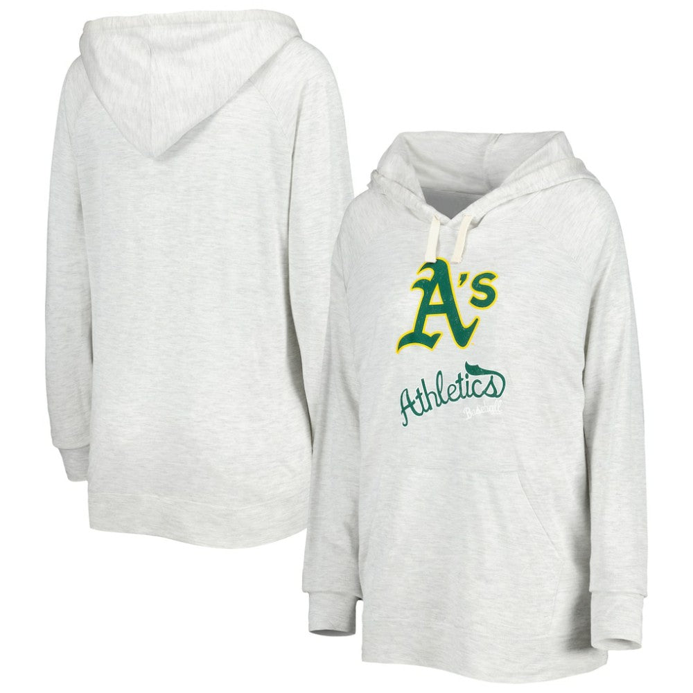 Athletics Touch Women's Pre-Game Raglan Pullover Hoodie - MLB