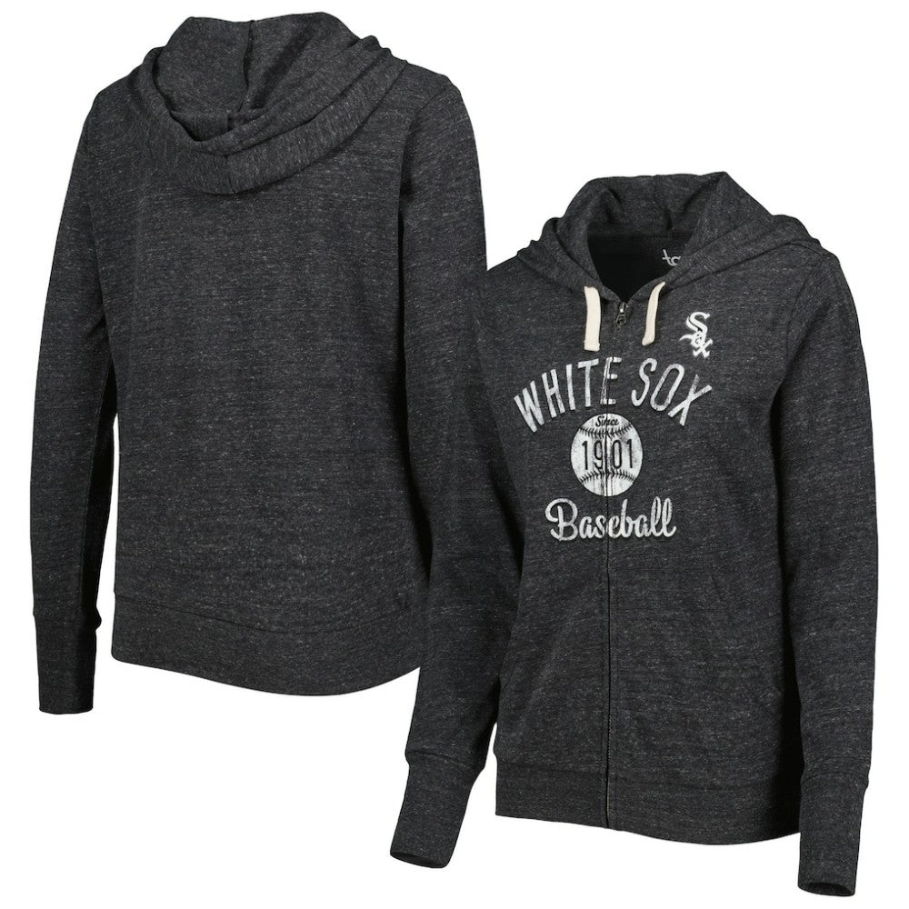 Chicago White Sox Touch Women's Training Camp Tri-Blend Lightweight Full-Zip Hoodie - MLB