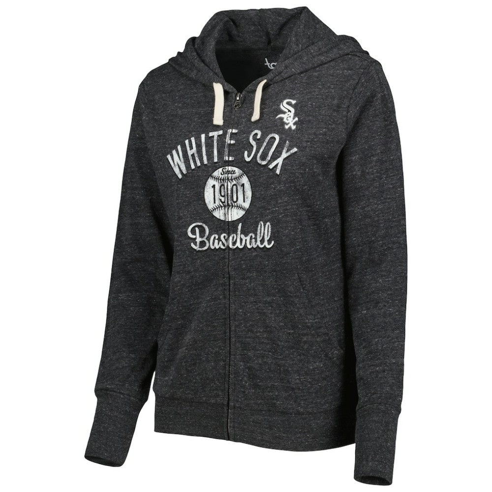 Chicago White Sox Touch Women's Training Camp Tri-Blend Lightweight Full-Zip Hoodie - MLB