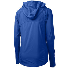 Seattle Seahawks Cutter & Buck Women's Throwback Logo Adapt Eco Knit Hybrid Recycled Full-Zip Hoodie Royal | NFL