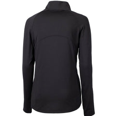 New England Patriots Cutter & Buck Women's Throwback Logo Adapt Eco Knit Stretch Recycled Half-Zip Pullover Top Black | NFL