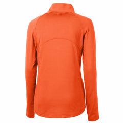 Tampa Bay Buccaneers Cutter & Buck Women's Throwback Logo Adapt Eco Knit Stretch Recycled Half-Zip Pullover Top Orange | NFL