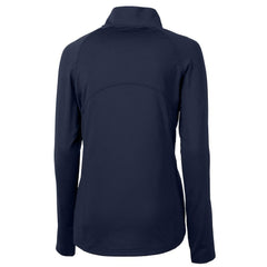 Chicago Bears Cutter & Buck Women's Throwback Logo Adapt Eco Knit Stretch Recycled Half-Zip Pullover Top Navy | NFL