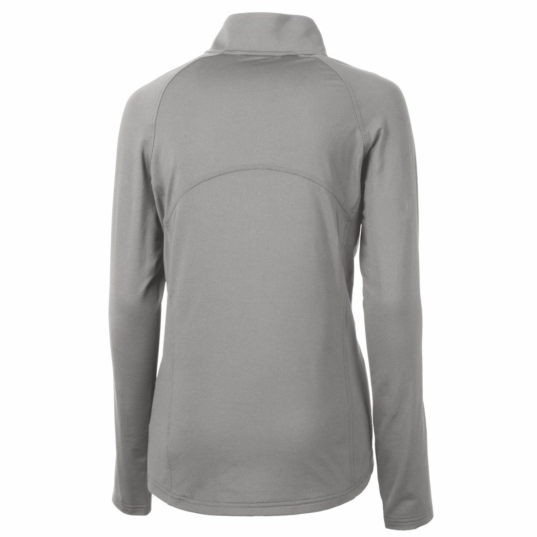 Detroit Lions Cutter & Buck Women's Throwback Logo Adapt Eco Knit Stretch Recycled Half-Zip Pullover Top Gray | NFL