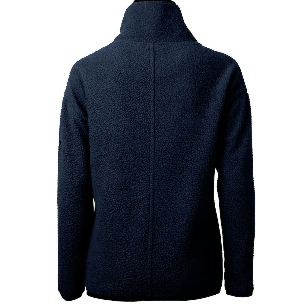 Chicago Bears Cutter & Buck Women's Throwback Logo Cascade Eco Sherpa Fleece Half-Zip Pullover Jacket Navy | NFL