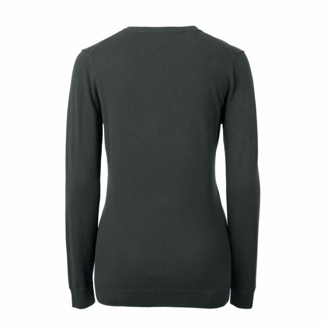 Detroit Lions Cutter & Buck Women's Throwback Logo Lakemont Tri-Blend V-Neck Sweater Heather Charcoal | NFL