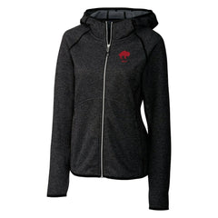 Buffalo Bills Cutter & Buck Women's Throwback Logo Mainsail Full-Zip Jacket Heather Charcoal | NFL