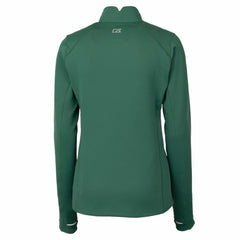 Green Bay Packers Cutter & Buck Women's Throwback Logo Traverse Stretch Quarter-Zip Pullover Top Green | NFL