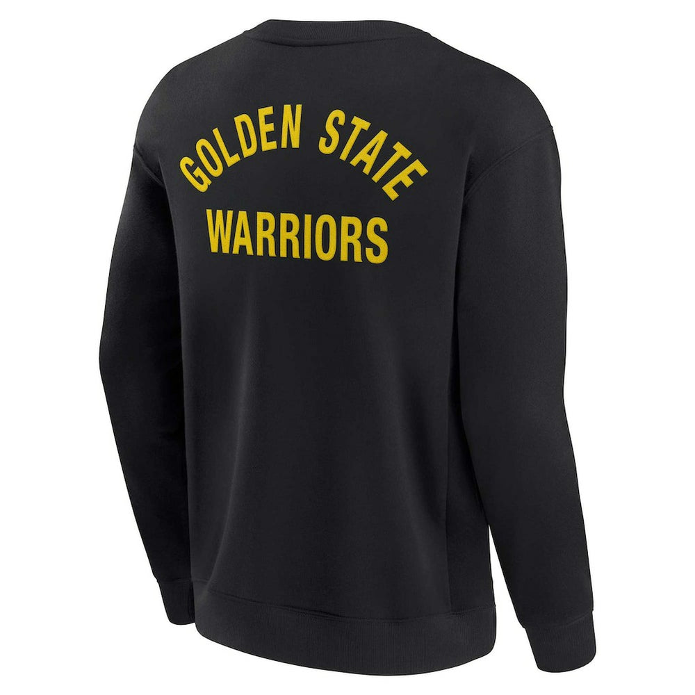 Golden State Warriors Unisex Elements Super Soft Fleece Pullover Sweatshirt Black - NBA