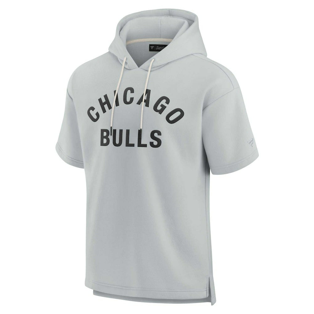 Chicago Bulls Unisex Elements Super Soft Fleece Short Sleeve Pullover Hoodie Gray - NBA