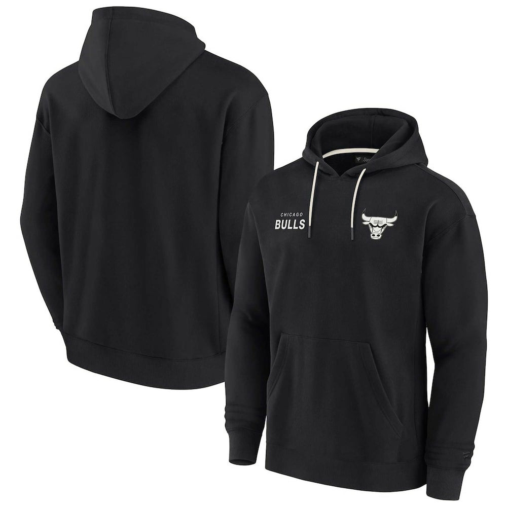 Chicago Bulls Unisex Elements Super Soft Fleece Pullover Hoodie Black - NBA