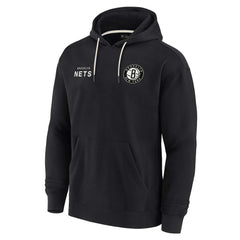Brooklyn Nets Unisex Elements Super Soft Fleece Pullover Hoodie Black - NBA