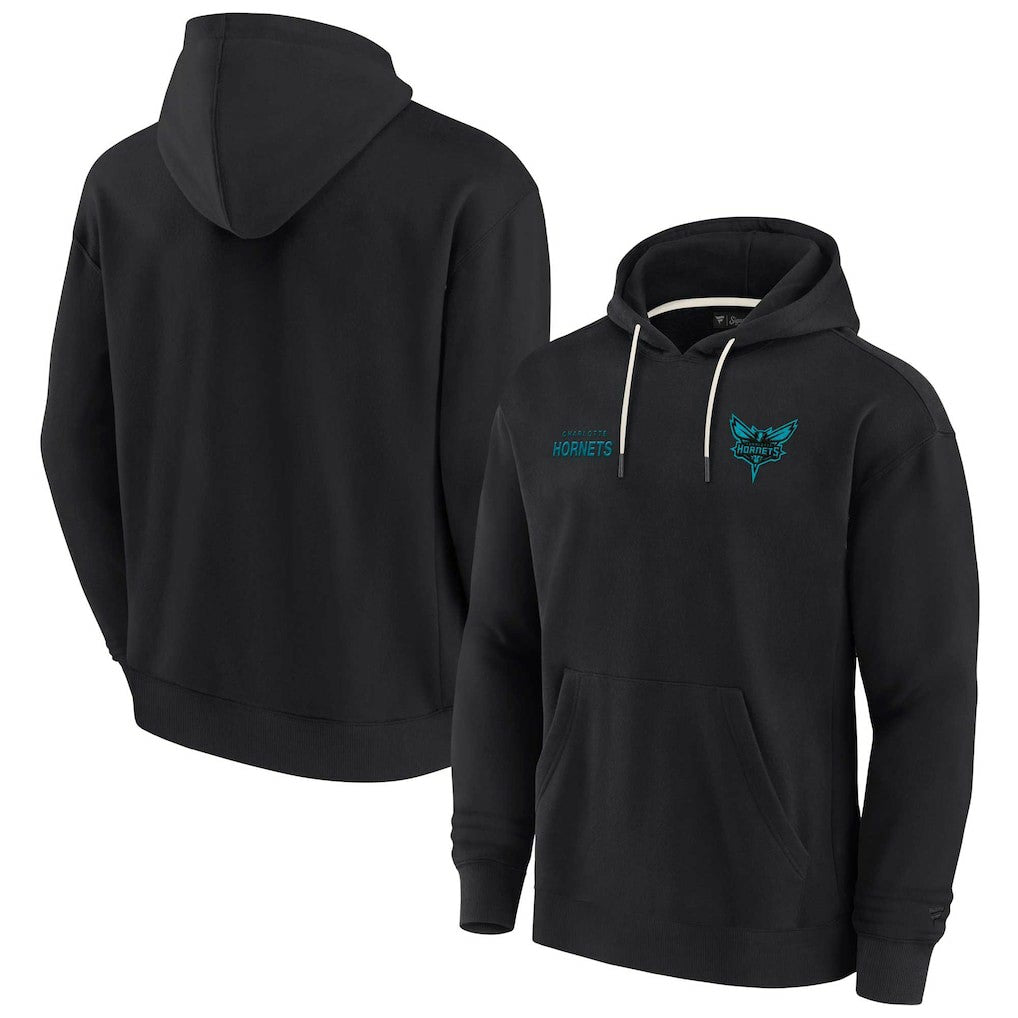 Charlotte Hornets Unisex Elements Super Soft Fleece Pullover Hoodie Black - NBA