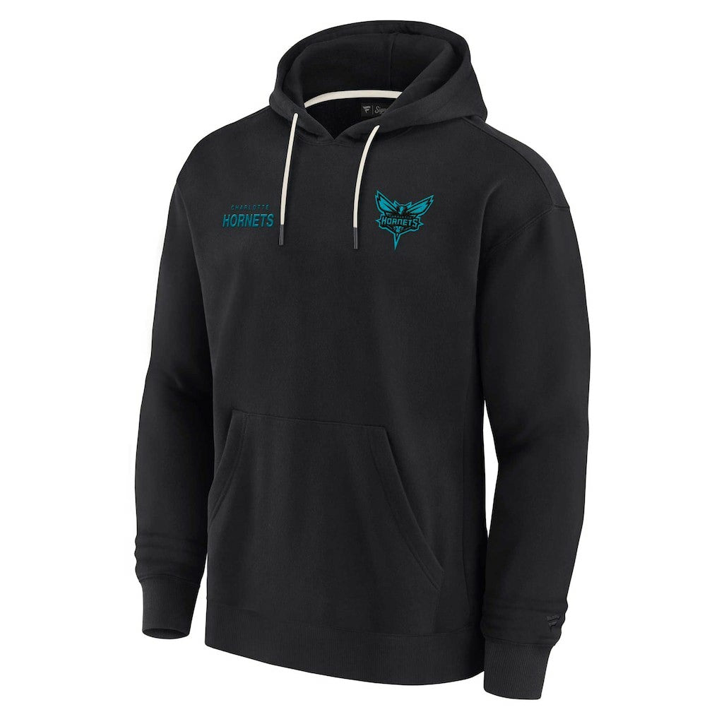 Charlotte Hornets Unisex Elements Super Soft Fleece Pullover Hoodie Black - NBA