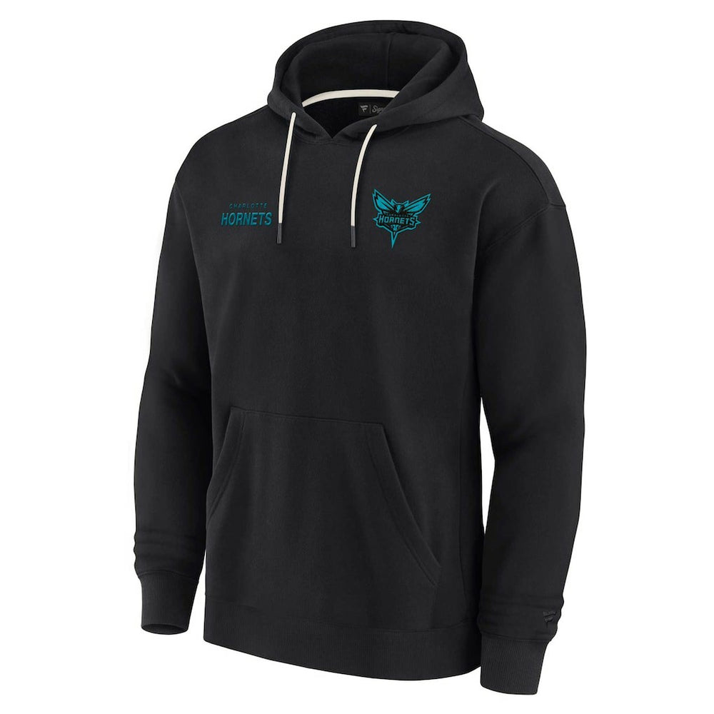 Charlotte Hornets Unisex Elements Super Soft Fleece Pullover Hoodie Black - NBA
