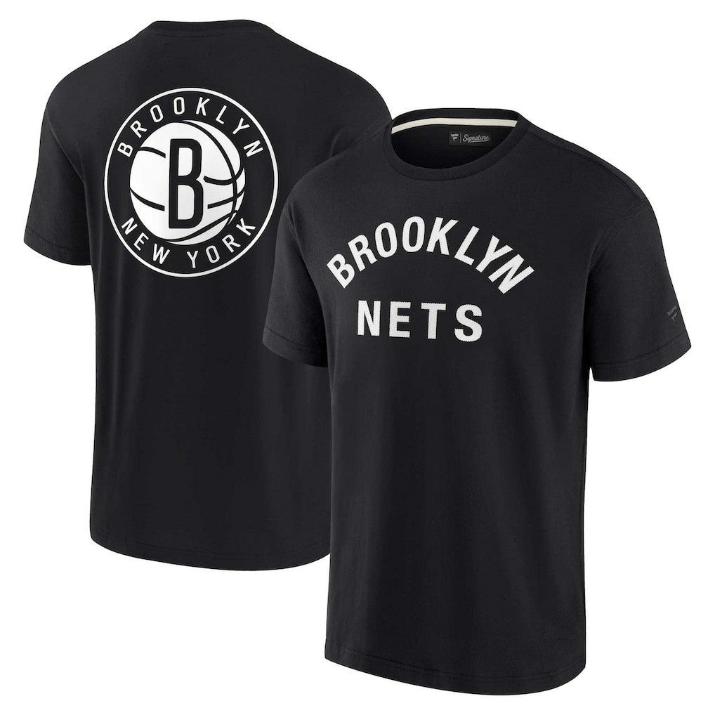 Brooklyn Nets Unisex Elements Super Soft Short Sleeve T-Shirt Black - NBA