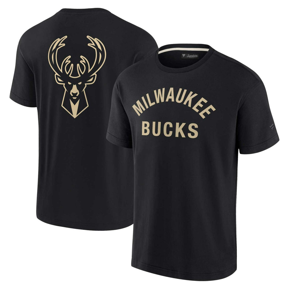 Milwaukee Bucks Unisex Elements Super Soft Short Sleeve T-Shirt Black - NBA
