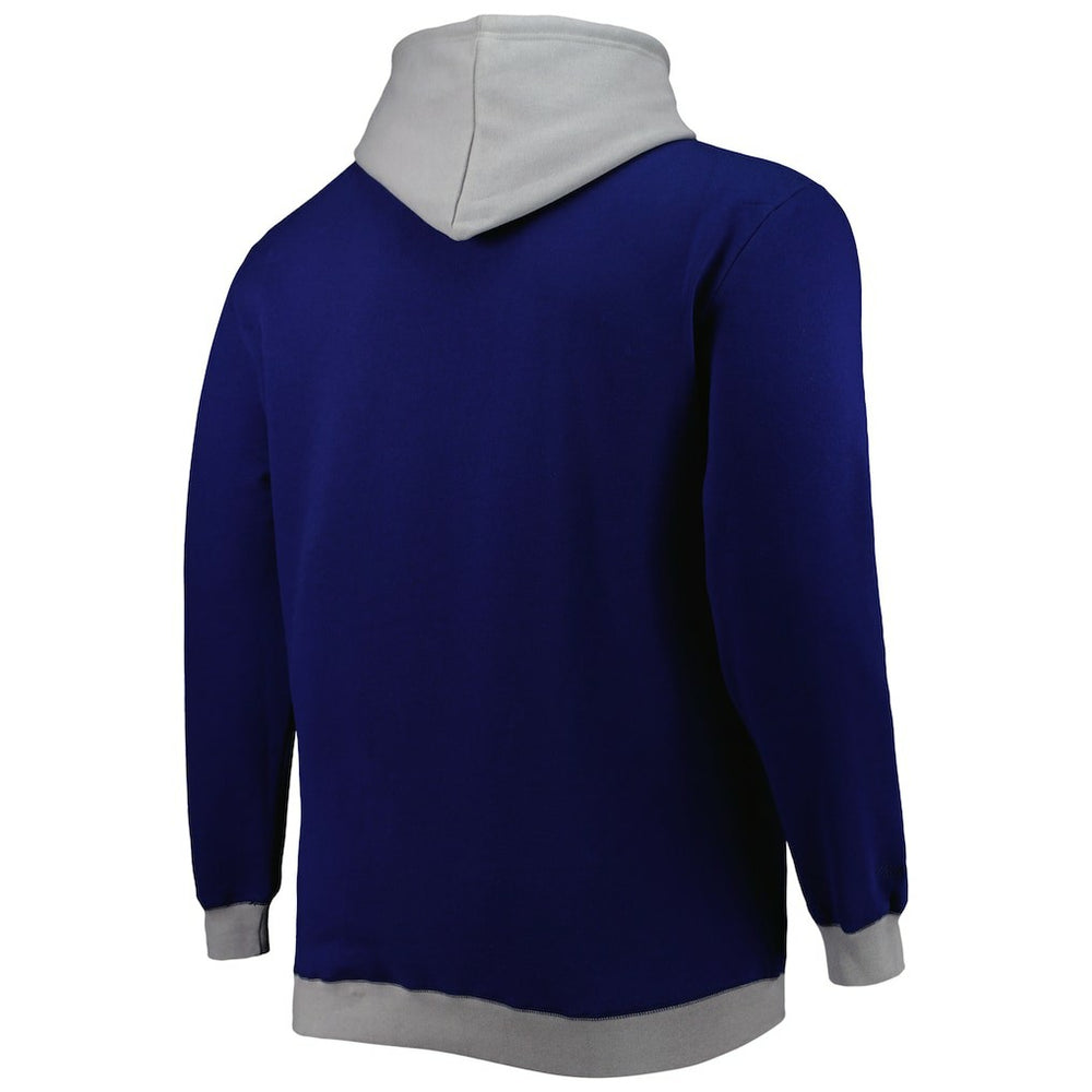 Dallas Cowboys Big & Tall Big Face Pullover Hoodie Navy/Silver | Mitchell & Ness