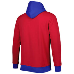 New York Giants Big & Tall Big Face Pullover Hoodie Red/Royal | Mitchell & Ness