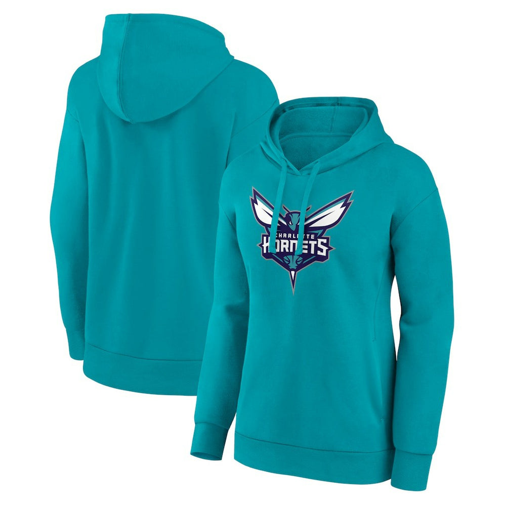 Charlotte Hornets Women's Team Primary Logo Pullover Hoodie Teal - NBA