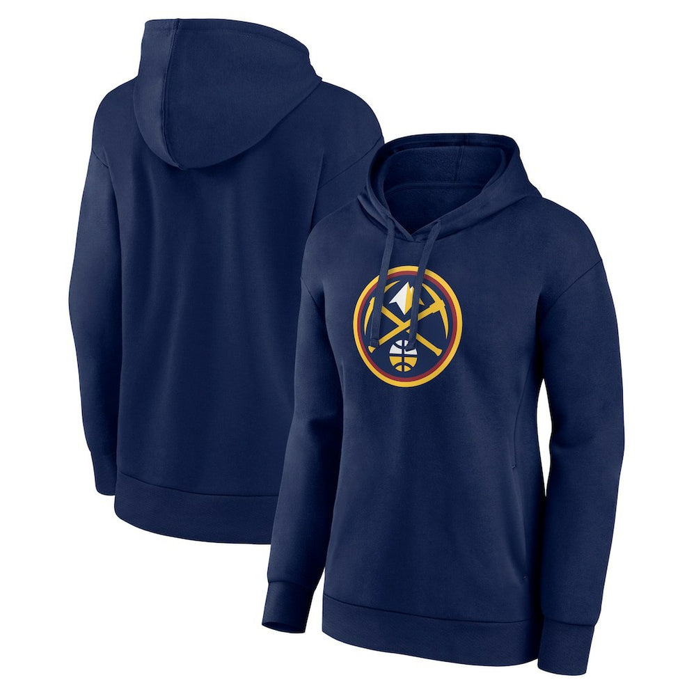 Denver Nuggets Women's Team Primary Logo Pullover Hoodie Navy - NBA