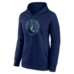 Minnesota Timberwolves Women's Team Primary Logo Pullover Hoodie Navy - NBA