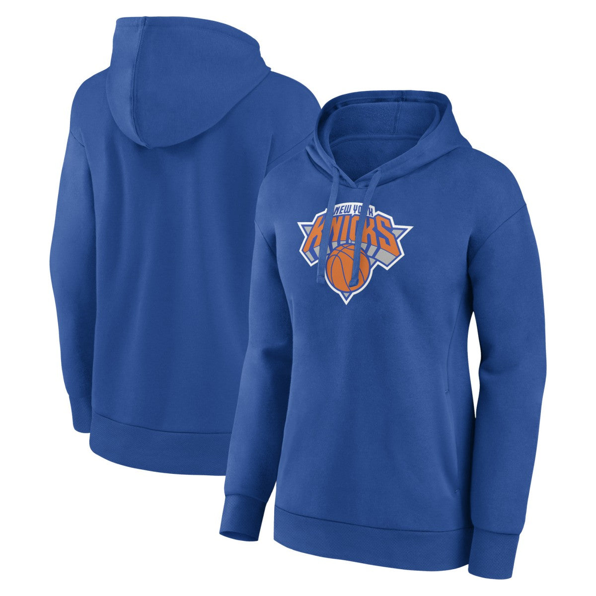 New York Knicks Women's Primary Logo Pullover Hoodie Royal - NBA
