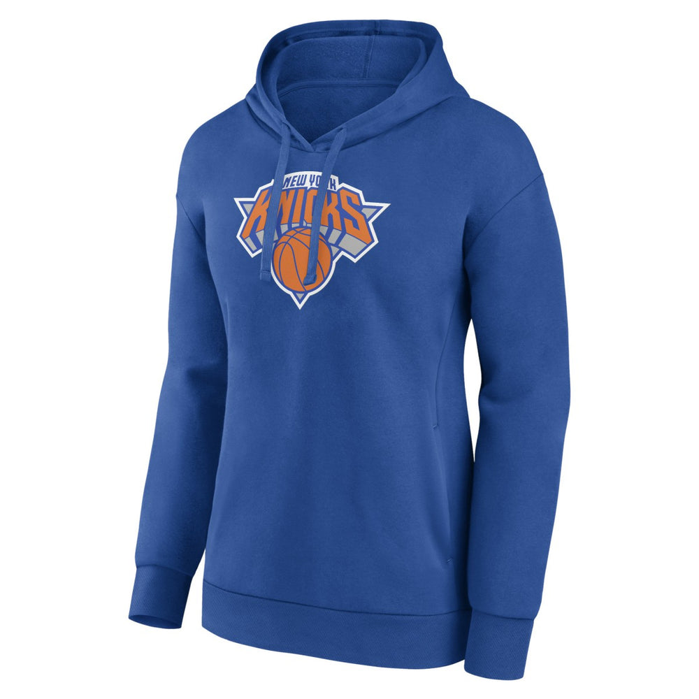 New York Knicks Women's Primary Logo Pullover Hoodie Royal - NBA