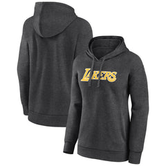 Los Angeles Lakers Women's Wordmark Alt Pullover Hoodie Charcoal - NBA