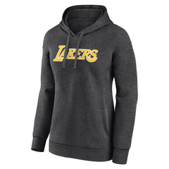 Los Angeles Lakers Women's Wordmark Alt Pullover Hoodie Charcoal - NBA