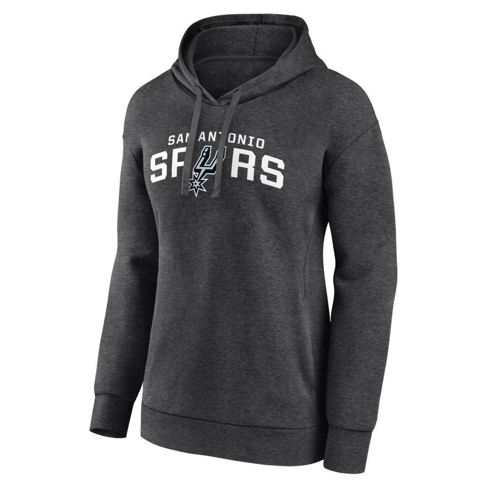 San Antonio Spurs Women's Wordmark Alt Pullover Hoodie Charcoal - NBA