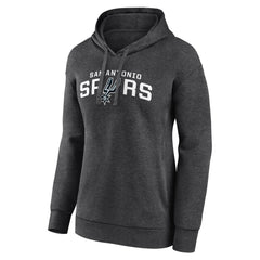 San Antonio Spurs Women's Wordmark Alt Pullover Hoodie Charcoal - NBA