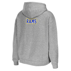 Los Angeles Rams WEAR by Erin Andrews Women's Team Full-Zip Hoodie Heathered Gray | NFL