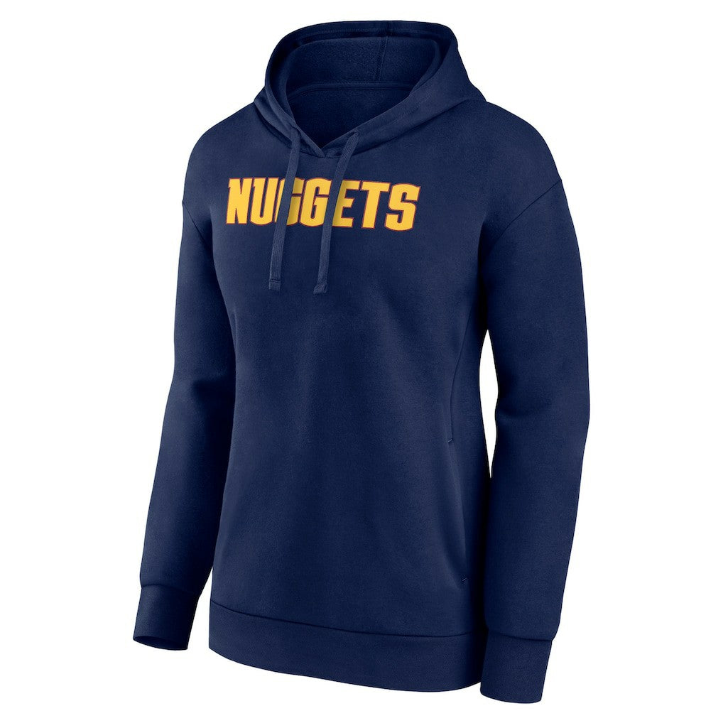 Denver Nuggets Women's Wordmark Alt Pullover Hoodie Navy - NBA