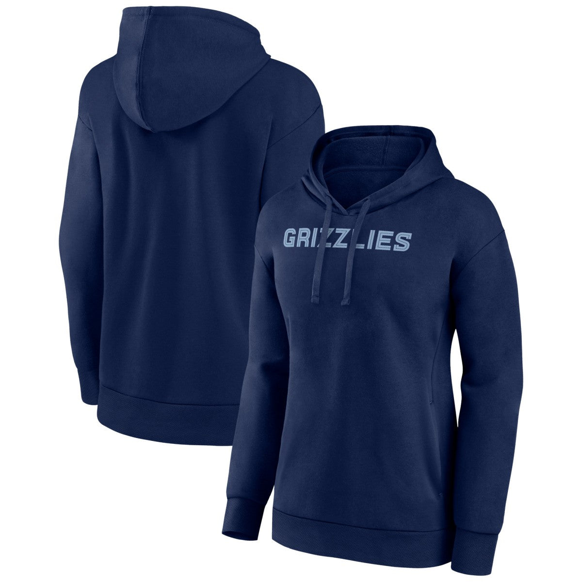 Memphis Grizzlies Women's Wordmark Alt Pullover Hoodie Navy - NBA