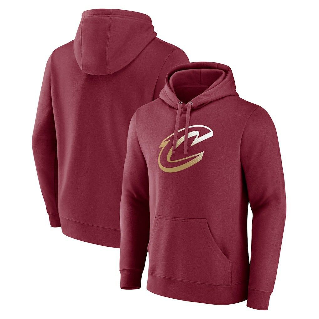 Cleveland Cavaliers Women's Gradient Logo Pullover Hoodie Wine - NBA