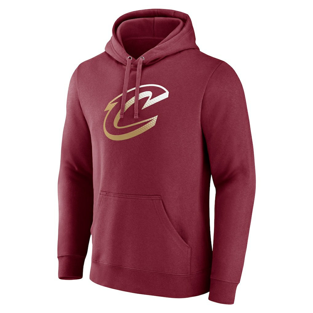 Cleveland Cavaliers Women's Gradient Logo Pullover Hoodie Wine - NBA