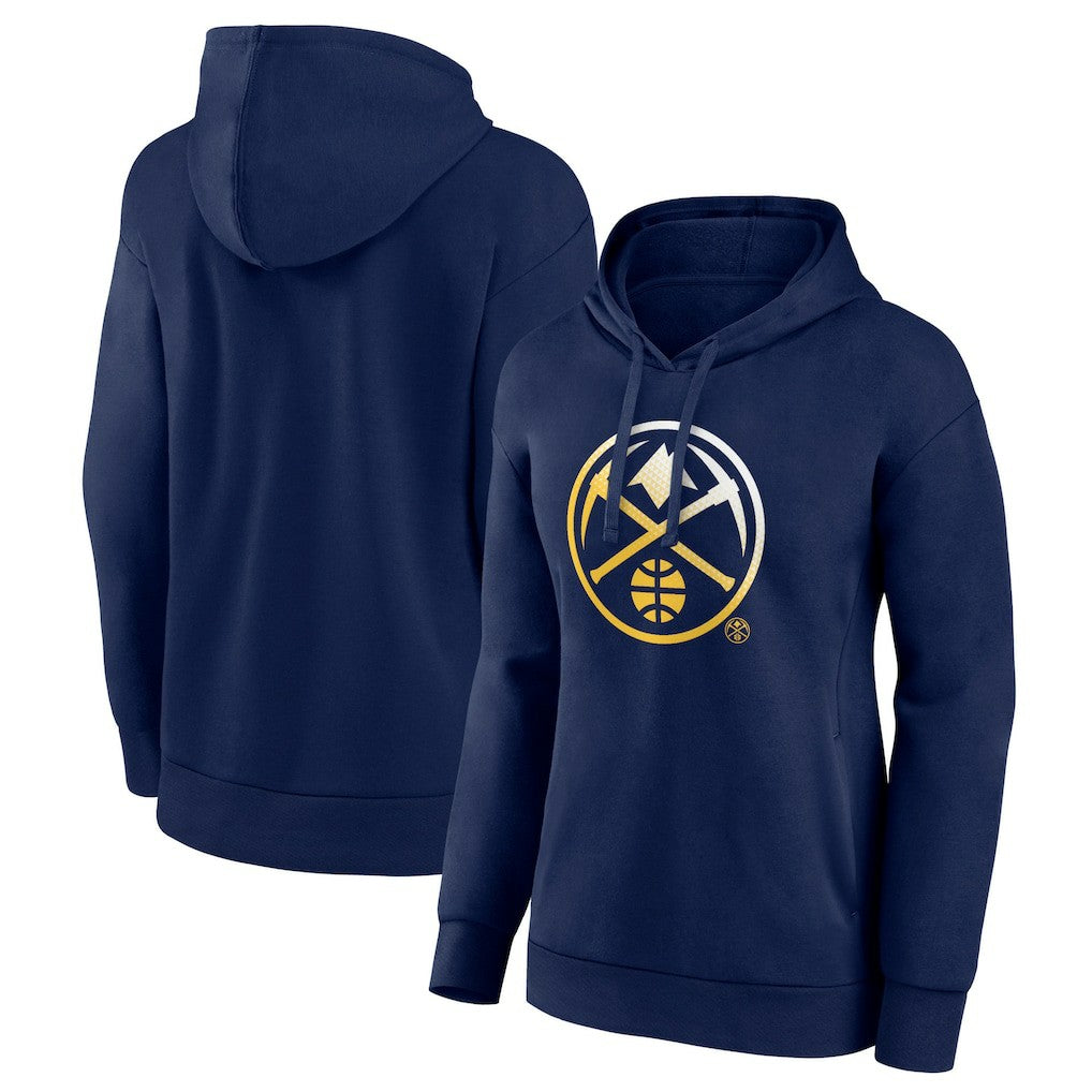 Denver Nuggets Women's Gradient Logo Pullover Hoodie Navy - NBA