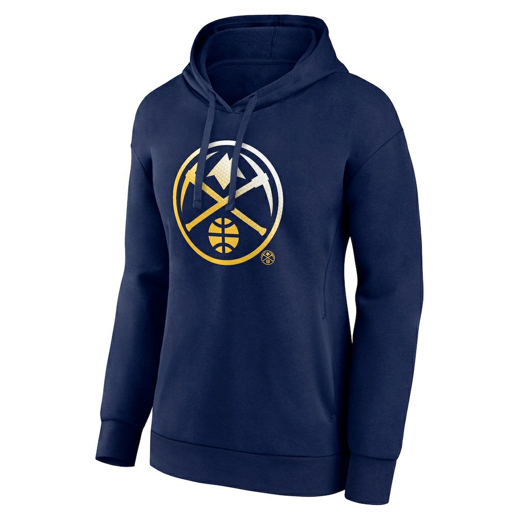 Denver Nuggets Women's Gradient Logo Pullover Hoodie Navy - NBA