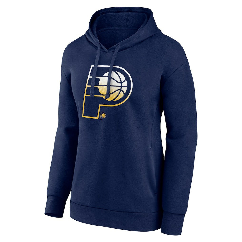 Indiana Pacers Women's Gradient Logo Pullover Hoodie Navy - NBA