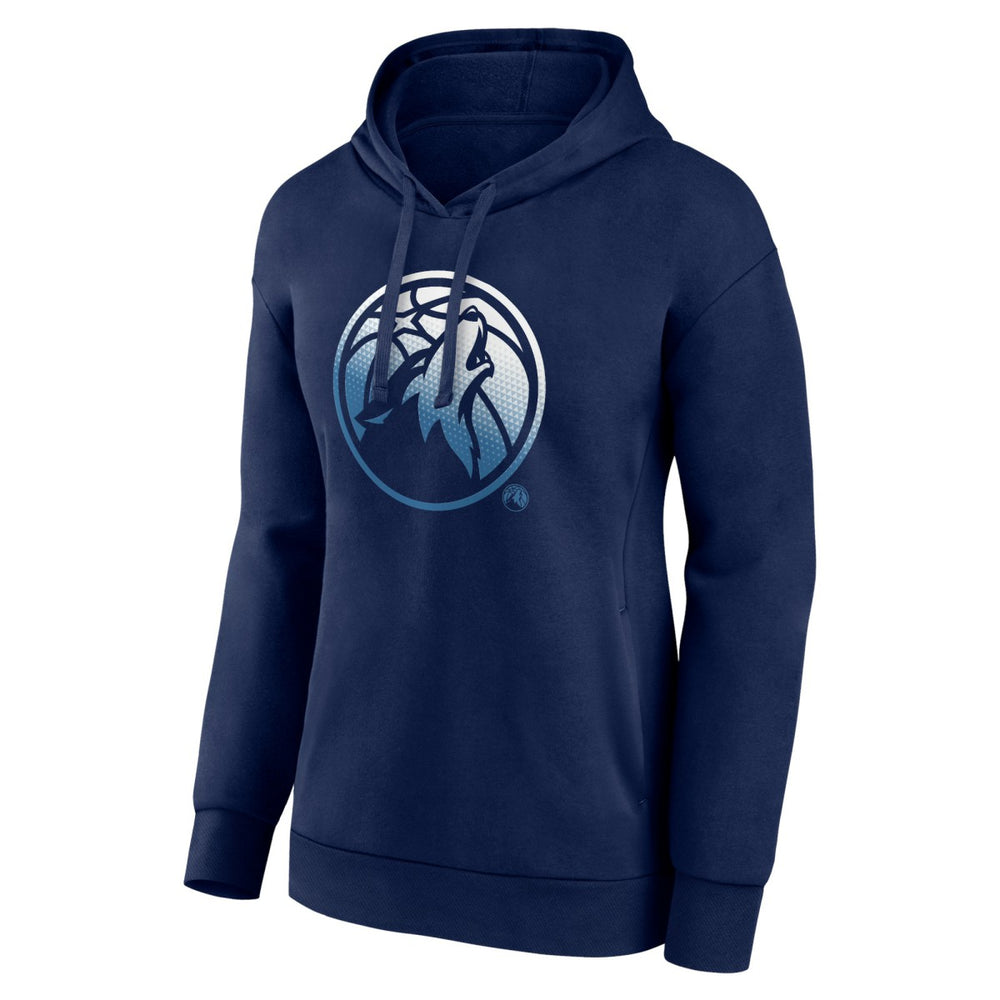 Minnesota Timberwolves Women's Gradient Logo Pullover Hoodie Navy - NBA