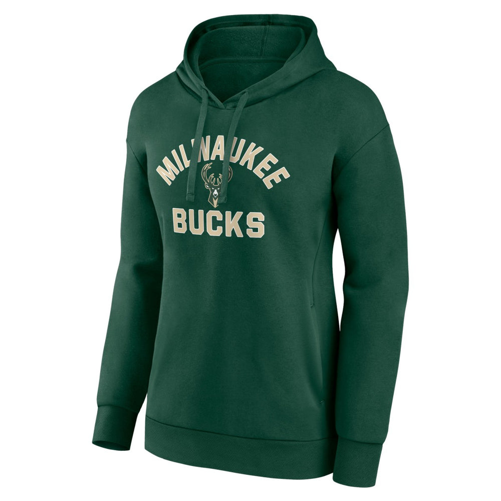 Milwaukee Bucks Women's Overtime Pullover Hoodie Hunter Green - NBA